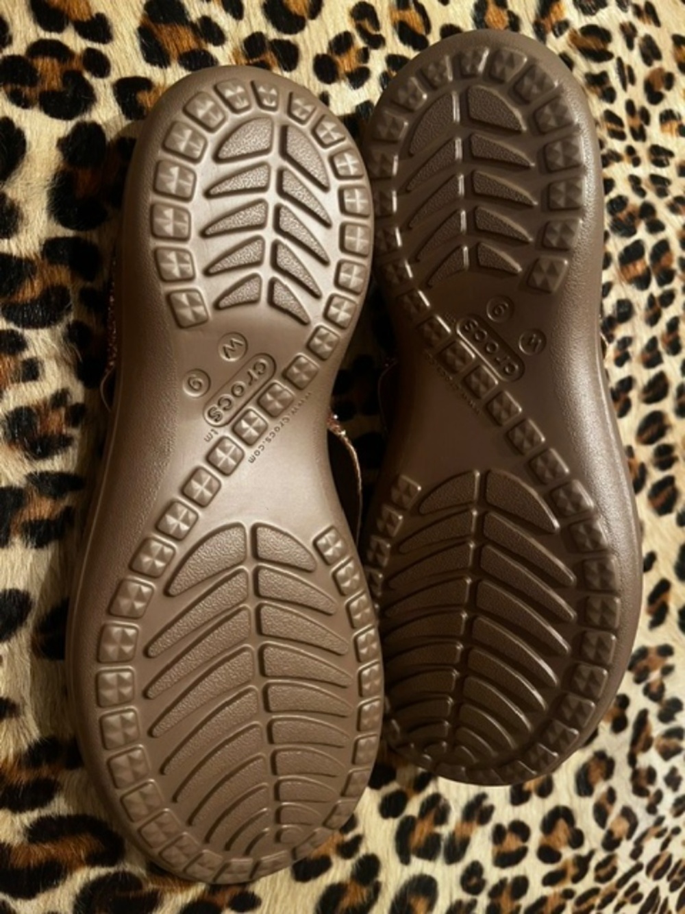 Women's CROCS - Capri V Glitter / Shimmer Rose Gold - Flip Flop / Sandsals - 9 - Picture 4 of 4